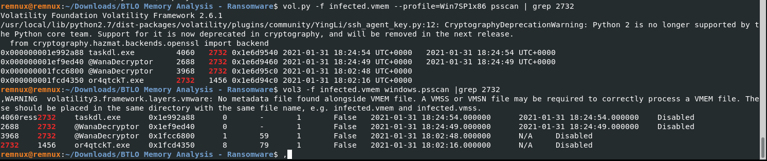 MemoryAnalysis-Ransomware