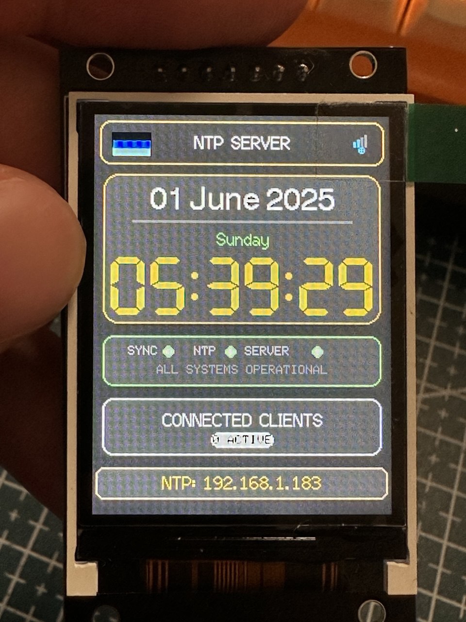 ESP32-NTP Server Project